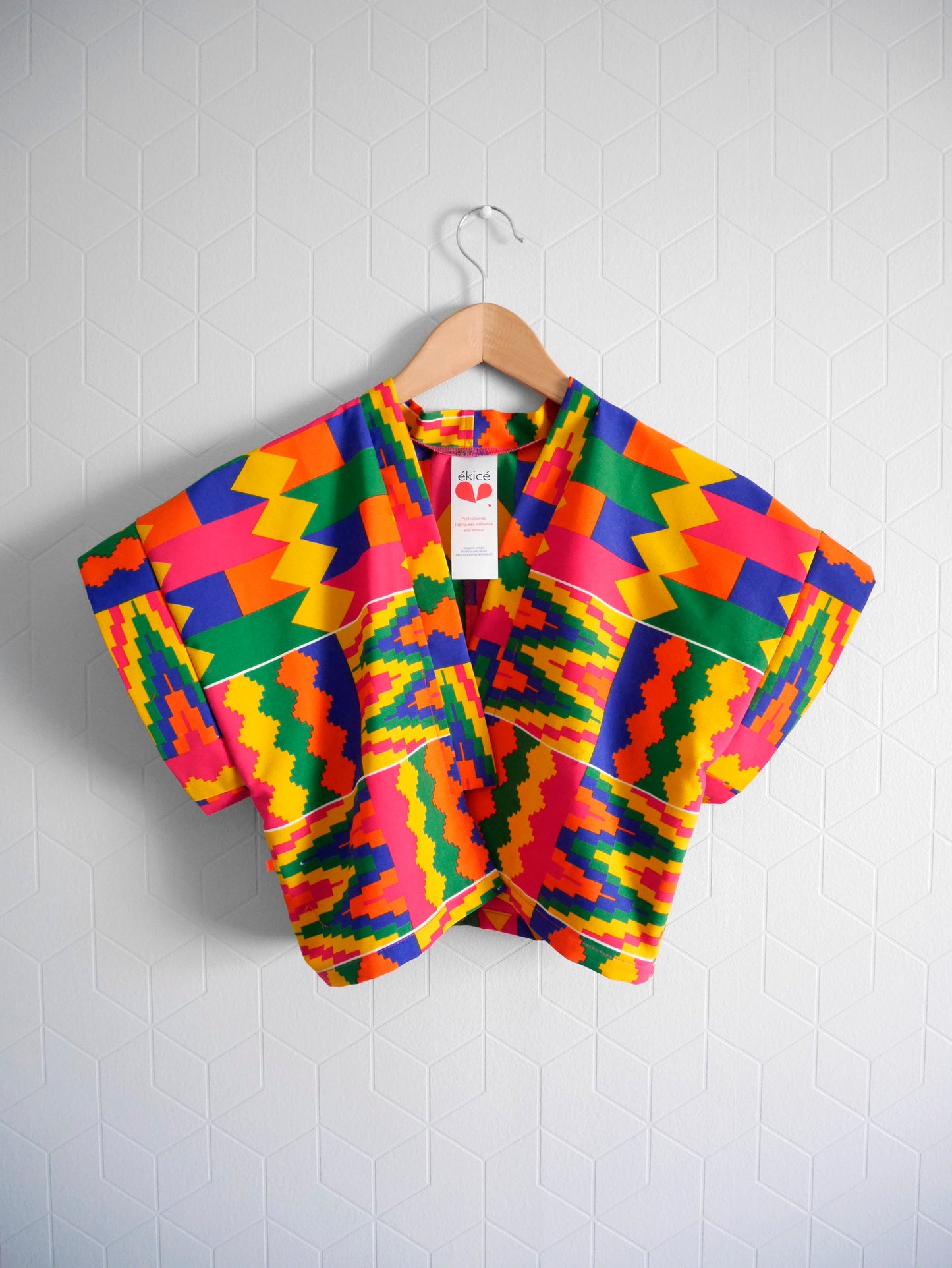 Le Kimono court "Kente"
