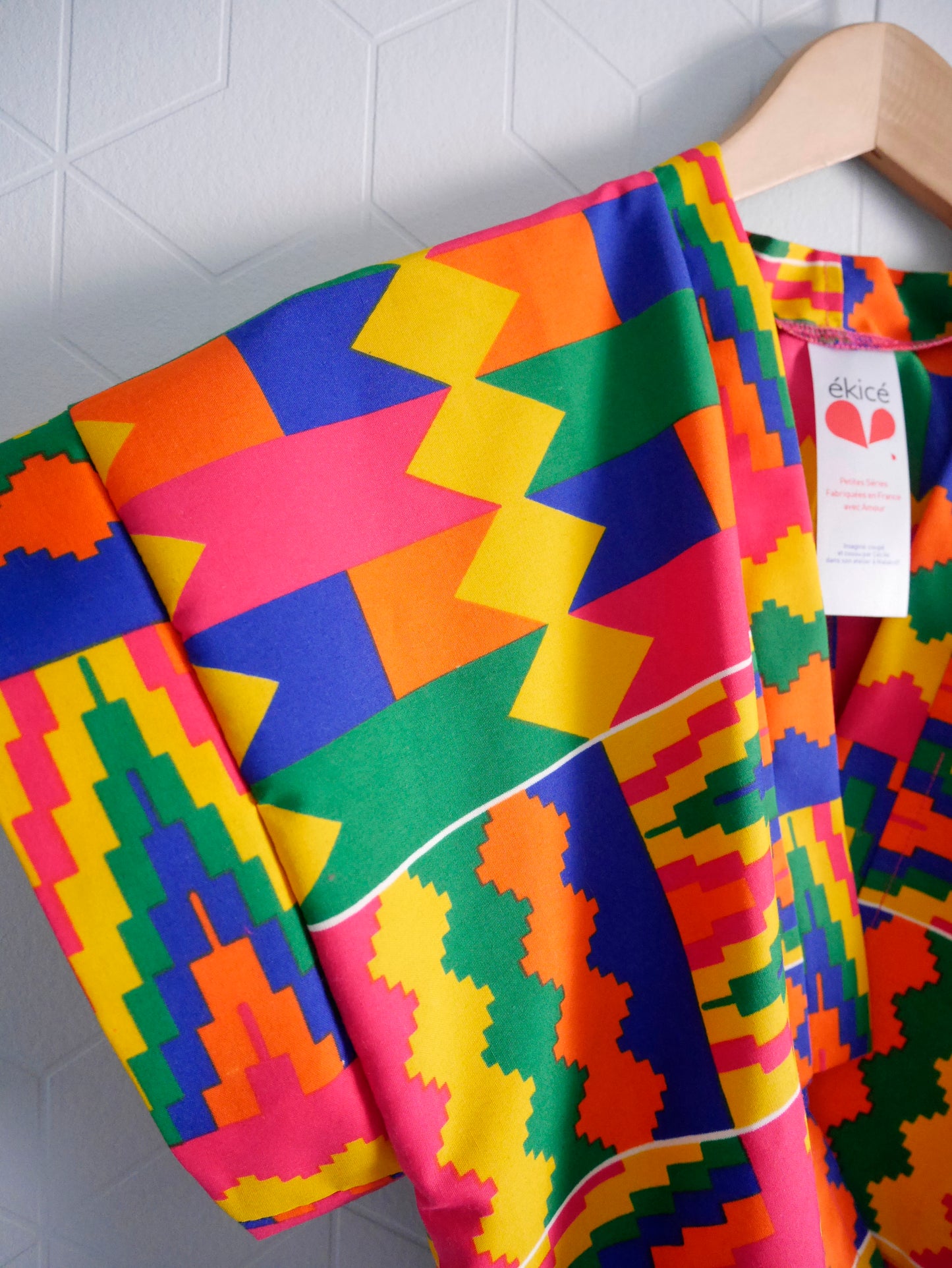 Le Kimono court "Kente"