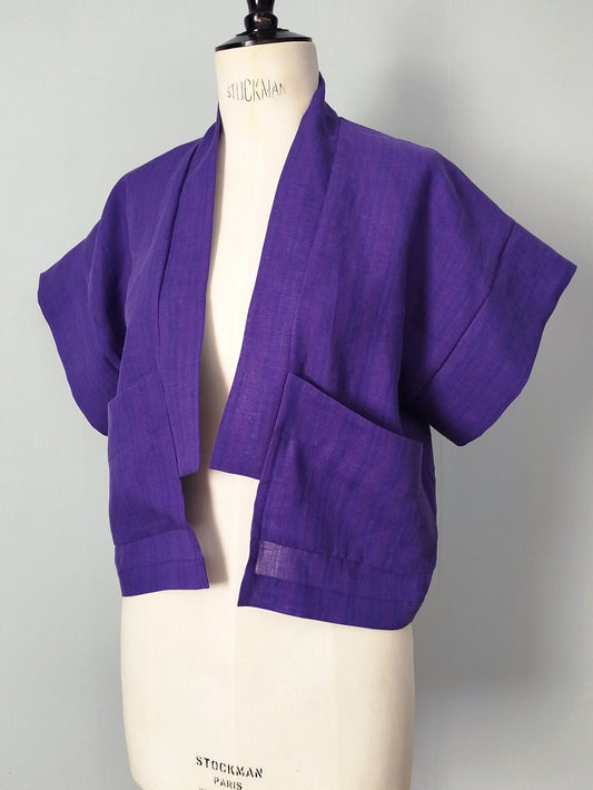 Le Kimono court en lin "Mura"