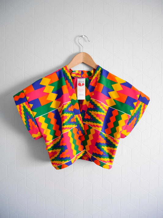 Le Kimono court "Kente"