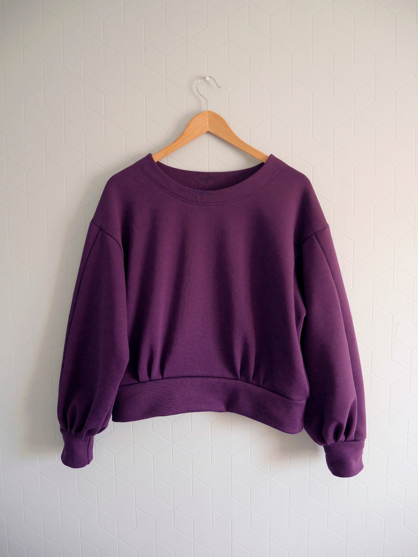 Le pull "Sweetie" violet • Coton BIO