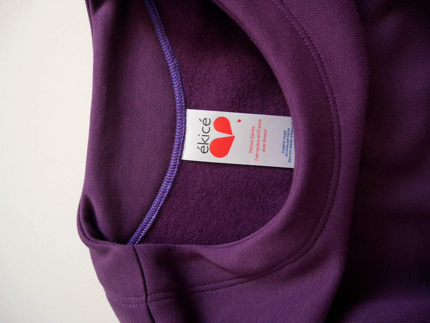 Le pull "Sweetie" violet • Coton BIO